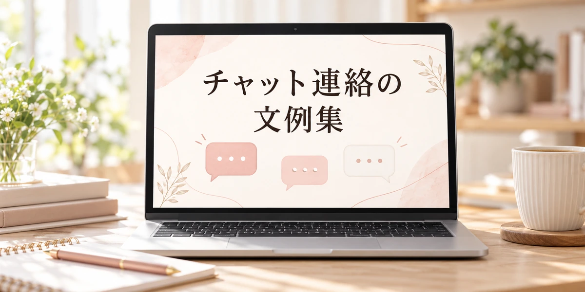 チャット連絡の文例集の表紙